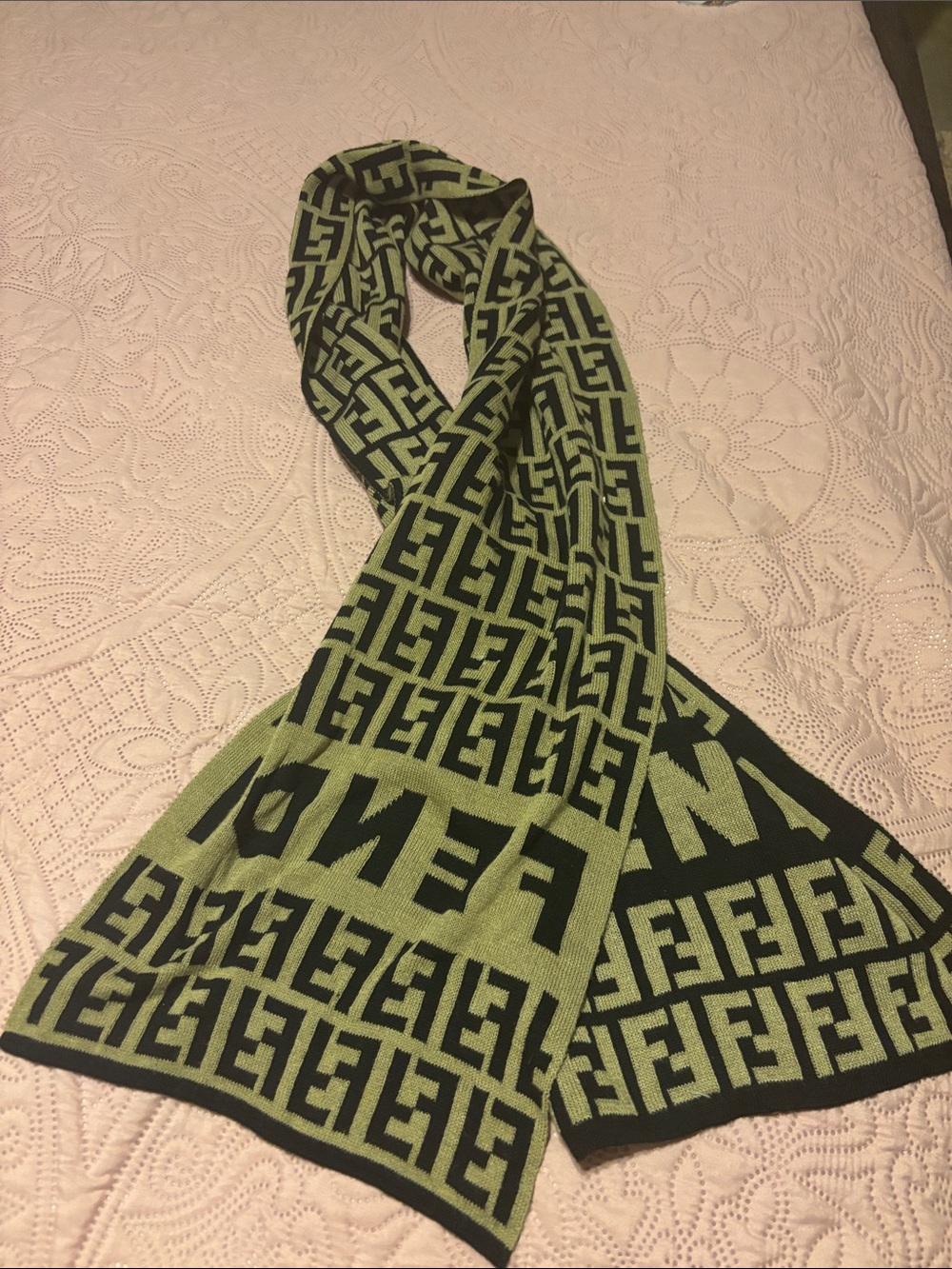 Luxury Fendi Knit Scarf
